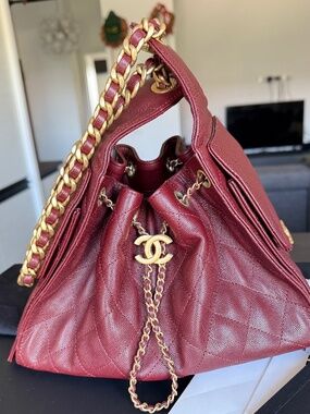 Chanel 25 Burgundy Small